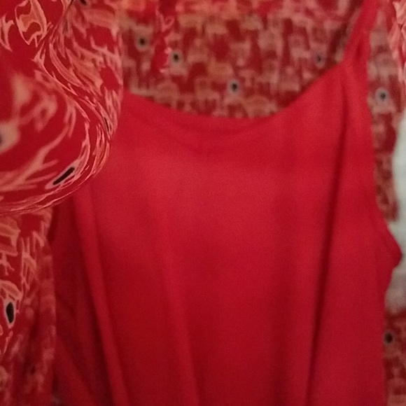 Love Fire Sleeveless 2 pc Red Chair Print & Belt - Picture 5 of 5